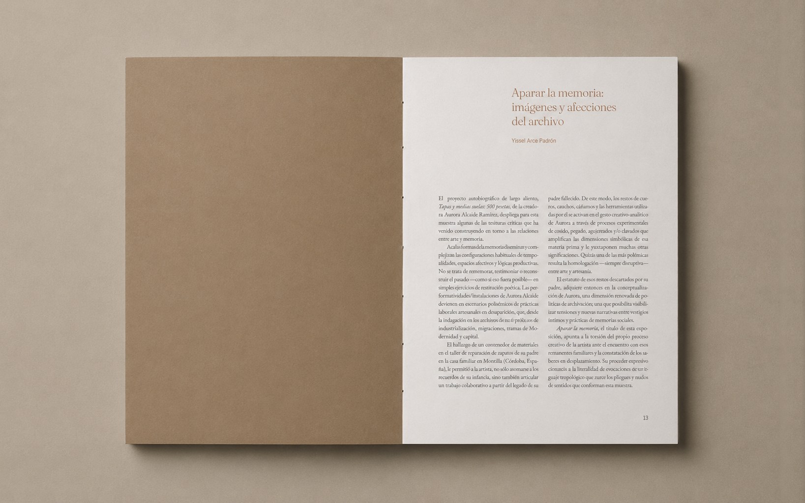 Libro abierto: Aparar la memoria, imágenes y afecciones del archivo